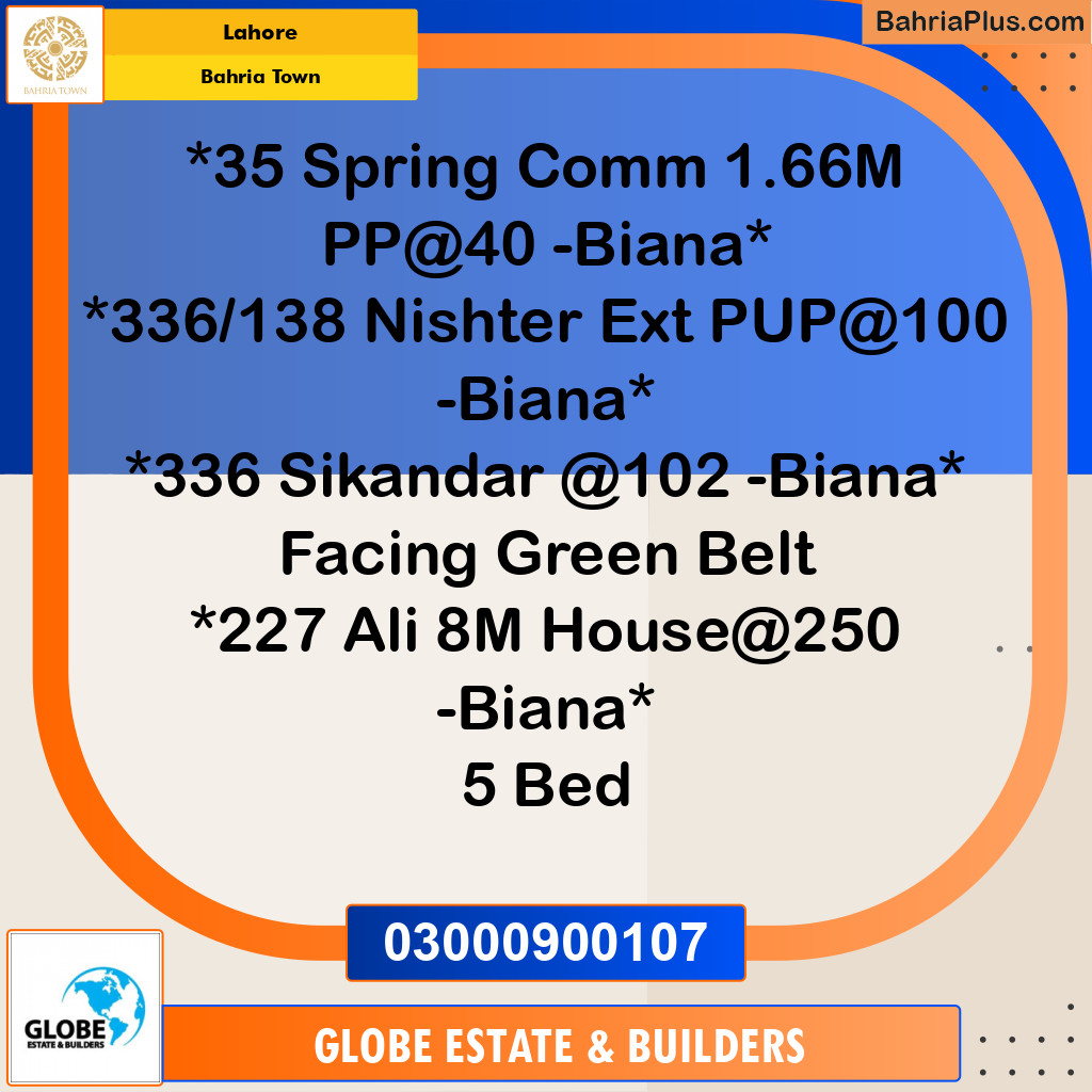 Residential Plot for Sale in Bahria Town, Lahore - (BP-263924)