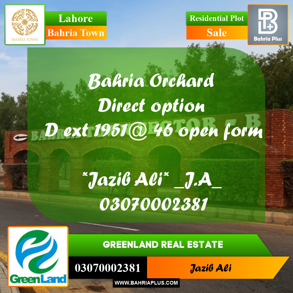 5 Marla Residential Plot for Sale in Bahria Town, Lahore - (BP-264134)
