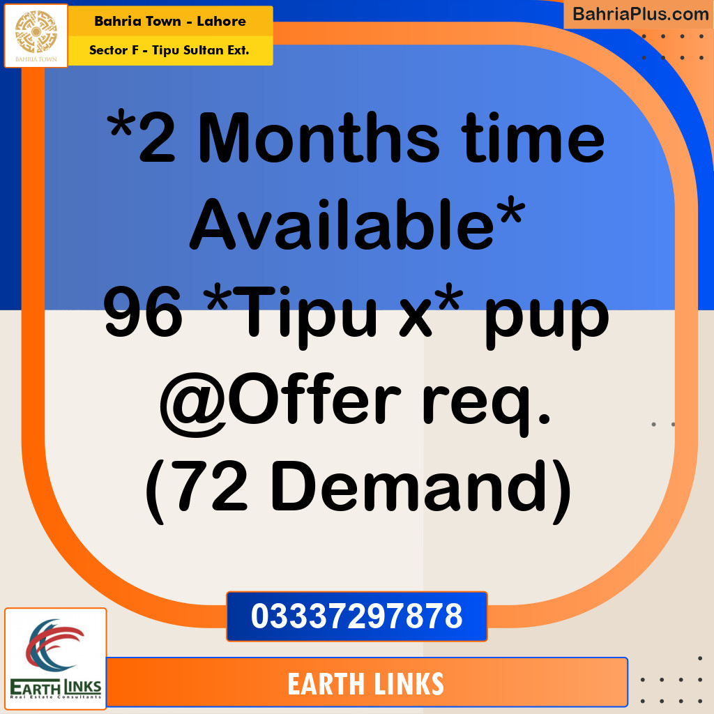 5 Marla Residential Plot for Sale in Sector F - Tipu Sultan Ext. -  Bahria Town, Lahore - (BP-264204)