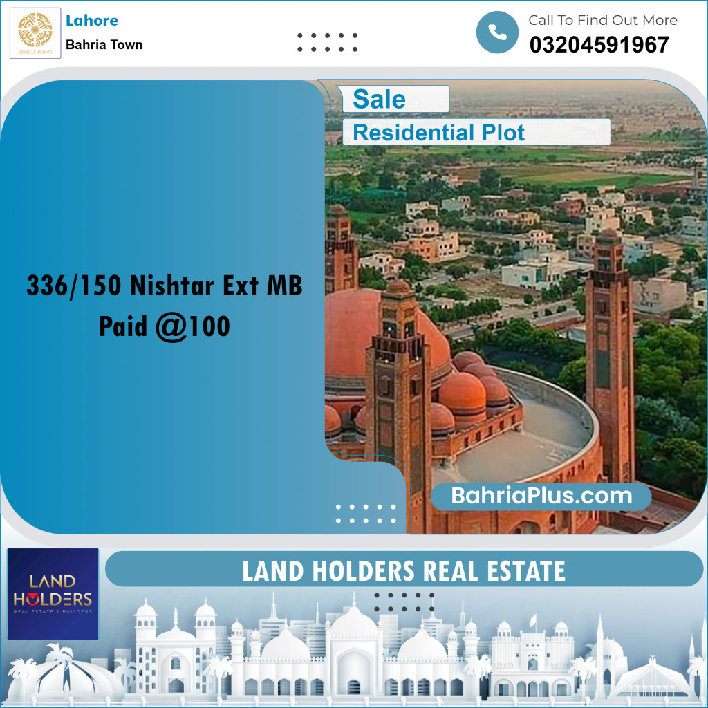 Residential Plot for Sale in Bahria Town, Lahore - (BP-264240)