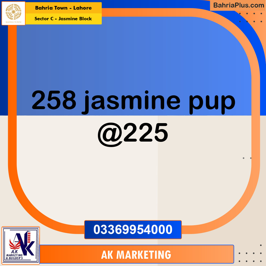 10 Marla Residential Plot for Sale in Sector C - Jasmine Block -  Bahria Town, Lahore - (BP-264322)