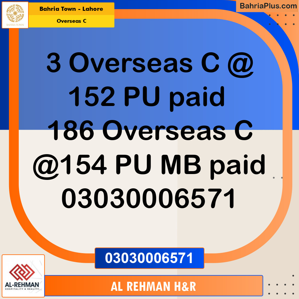 10 Marla Residential Plot for Sale in Overseas C -  Bahria Town, Lahore - (BP-264388)