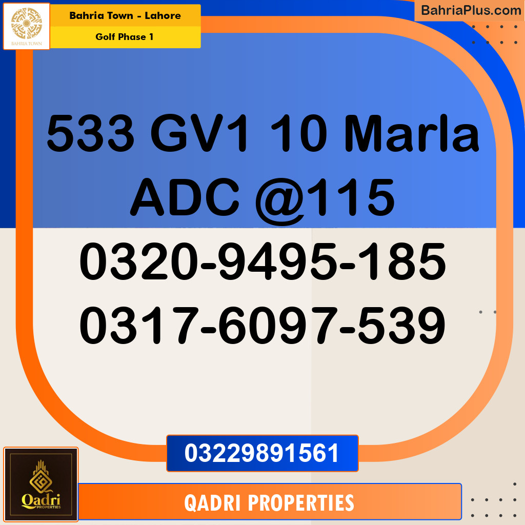 5 Marla Residential Plot for Sale in Golf Phase 1 -  Bahria Town, Lahore - (BP-264607)