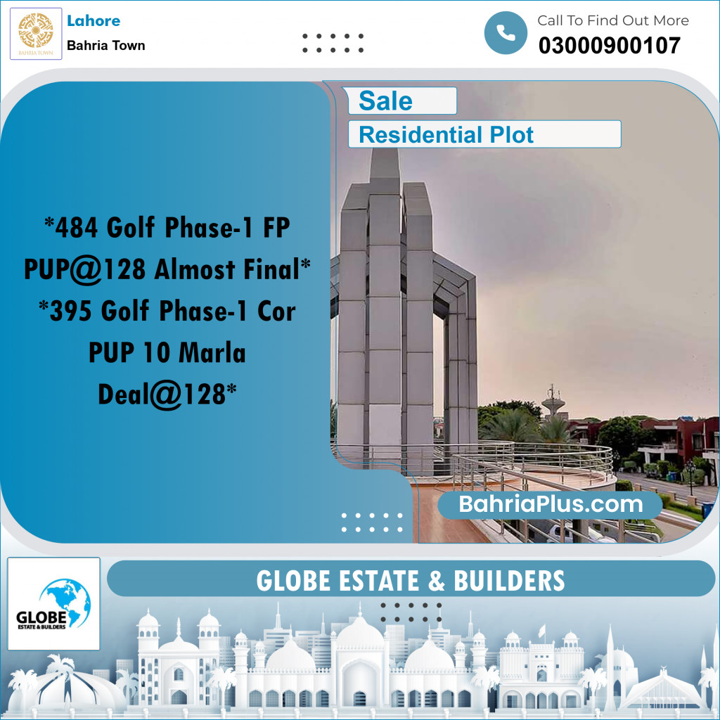 Residential Plot for Sale in Bahria Town, Lahore - (BP-264640)