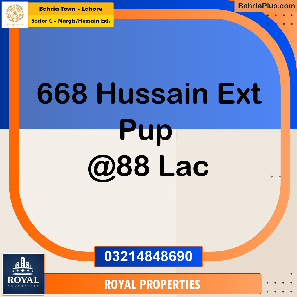 5 Marla Residential Plot for Sale in Sector C - Nargis/Hussain Ext. -  Bahria Town, Lahore - (BP-264684)