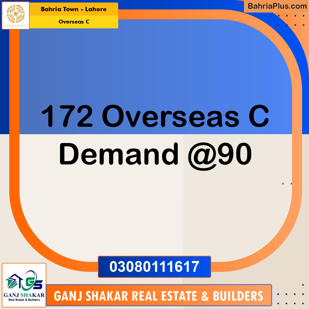 5 Marla Residential Plot for Sale in Overseas C -  Bahria Town, Lahore - (BP-264879)