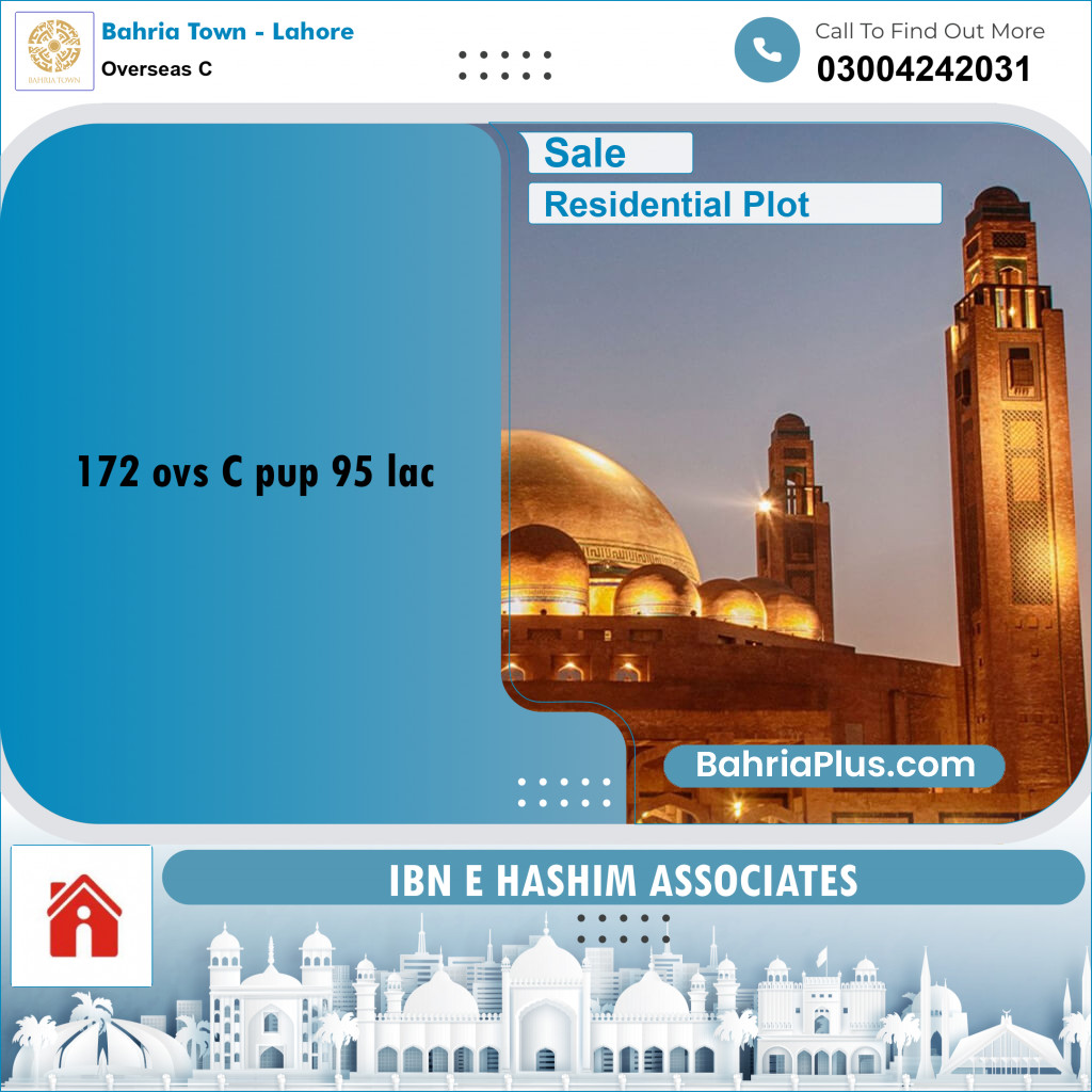 5 Marla Residential Plot for Sale in Overseas C -  Bahria Town, Lahore - (BP-264899)