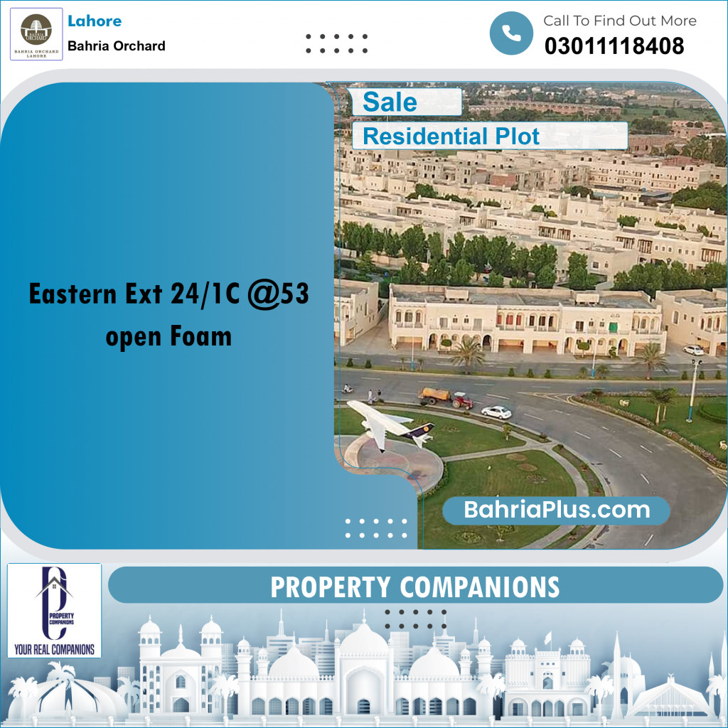 Residential Plot for Sale in Bahria Orchard, Lahore - (BP-264983)