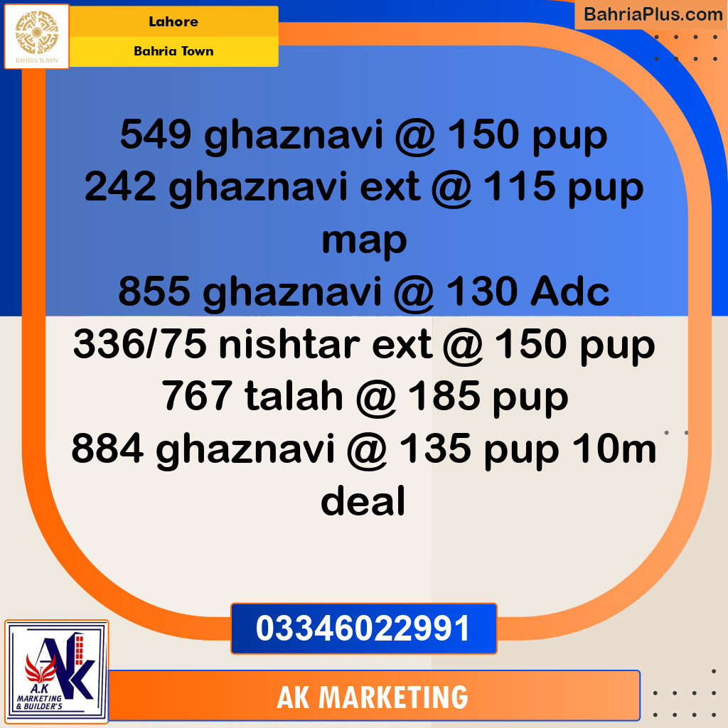 10 Marla Residential Plot for Sale in Bahria Town, Lahore - (BP-265003)