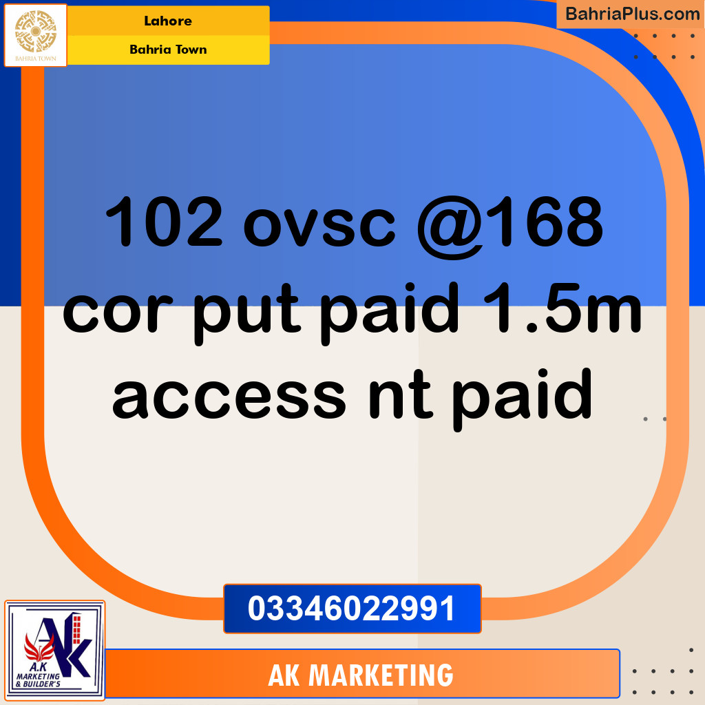 10 Marla Residential Plot for Sale in Bahria Town, Lahore - (BP-265028)