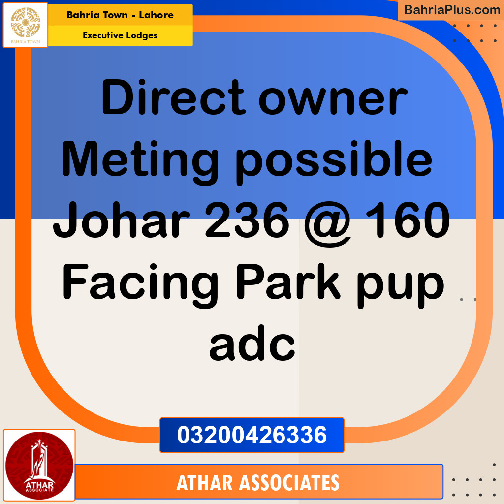 10 Marla Residential Plot for Sale in Executive Lodges -  Bahria Town, Lahore - (BP-265176)