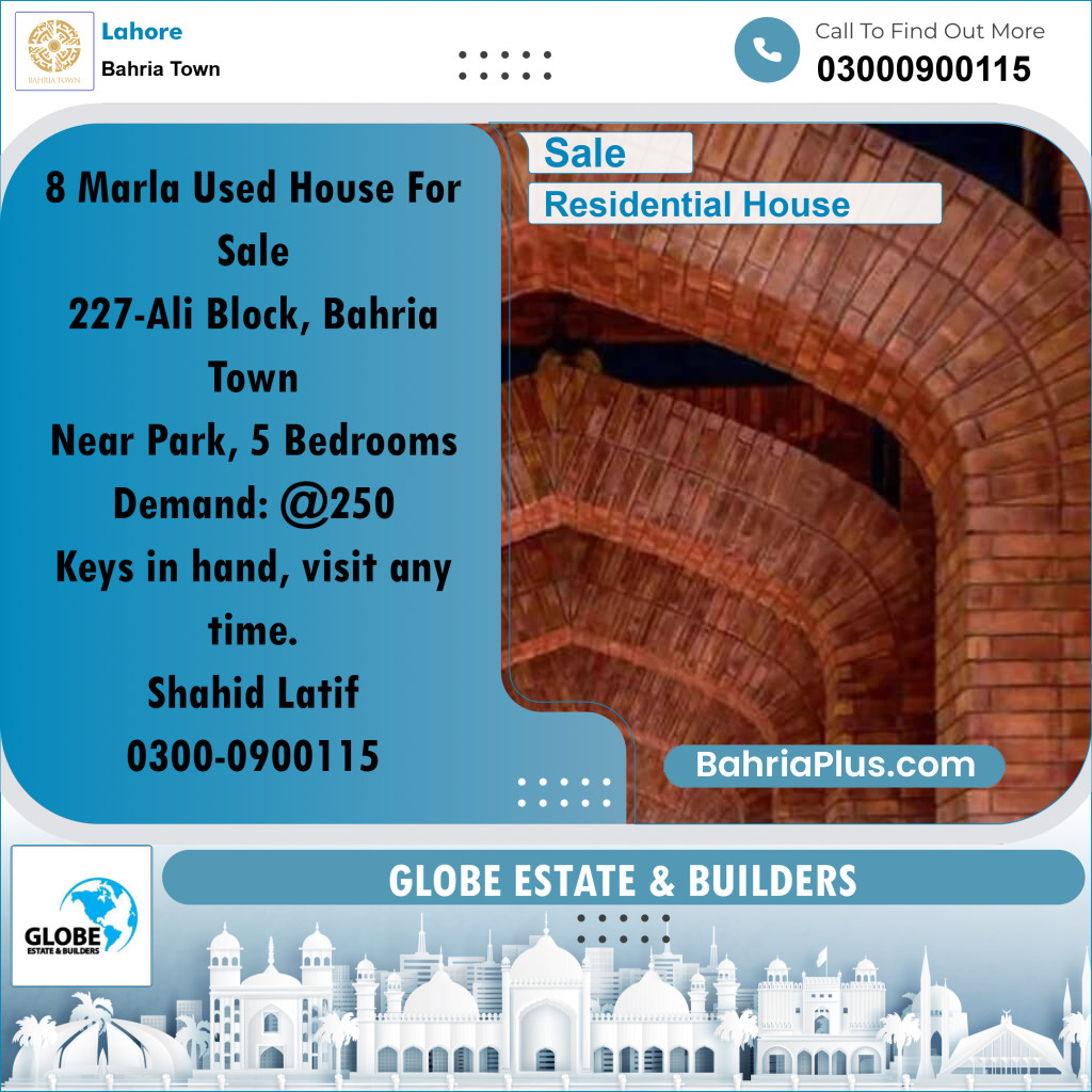 Residential House for Sale in Bahria Town, Lahore - (BP-265237)