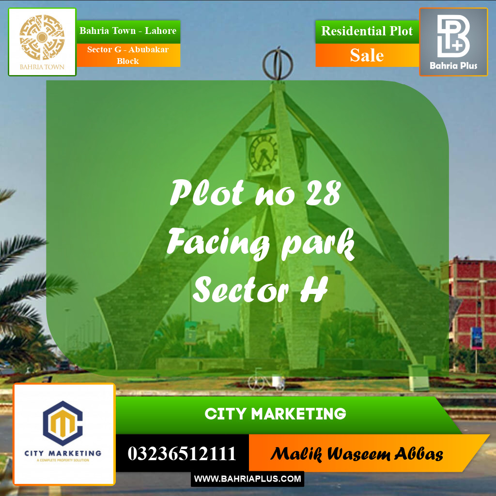 5 Marla Residential Plot for Sale in Sector G - Abubakar Block -  Bahria Town, Lahore - (BP-265278)