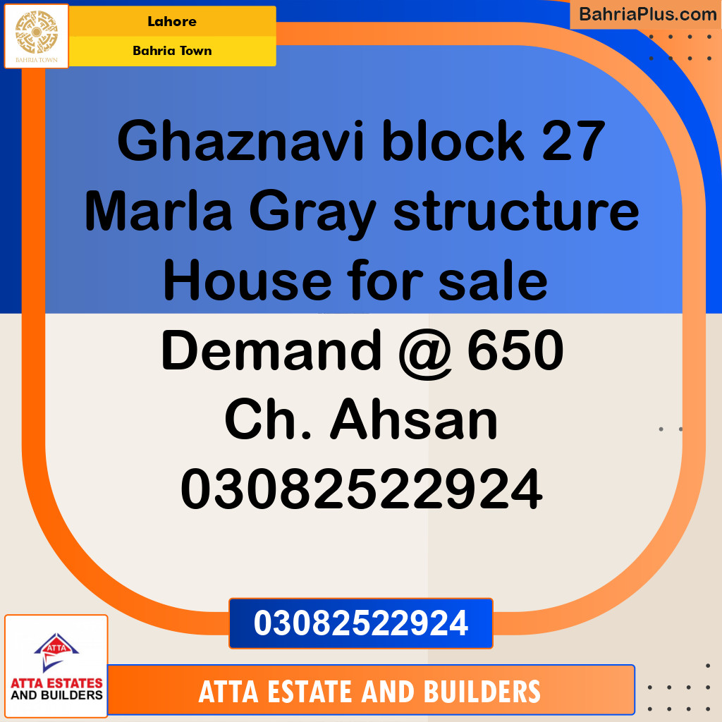 Residential Plot for Sale in Bahria Town, Lahore - (BP-265323)