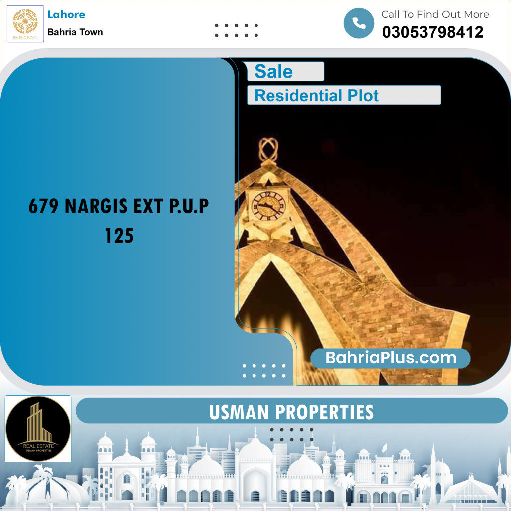 Residential Plot for Sale in Bahria Town, Lahore - (BP-265365)