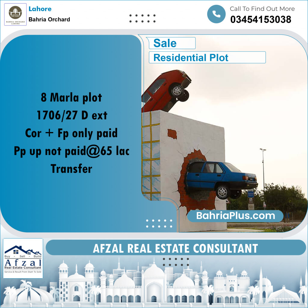 Residential Plot for Sale in Bahria Orchard, Lahore - (BP-265471)
