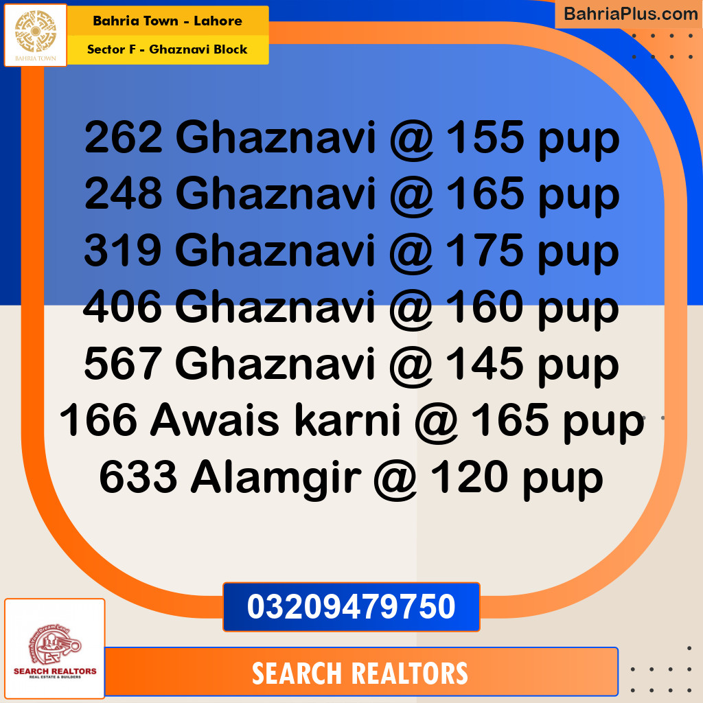 10 Marla Residential Plot for Sale in Sector F - Ghaznavi Block -  Bahria Town, Lahore - (BP-265996)