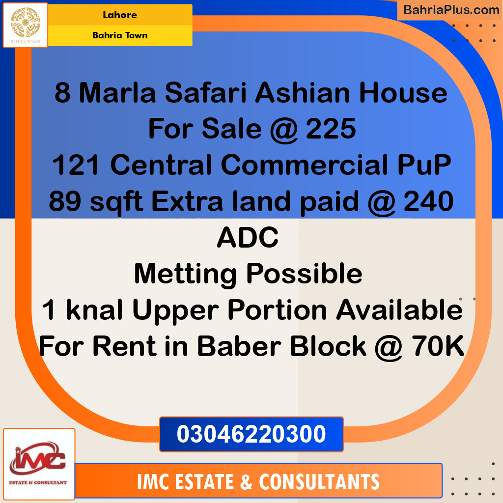 Residential Plot for Sale in Bahria Town, Lahore - (BP-266137)