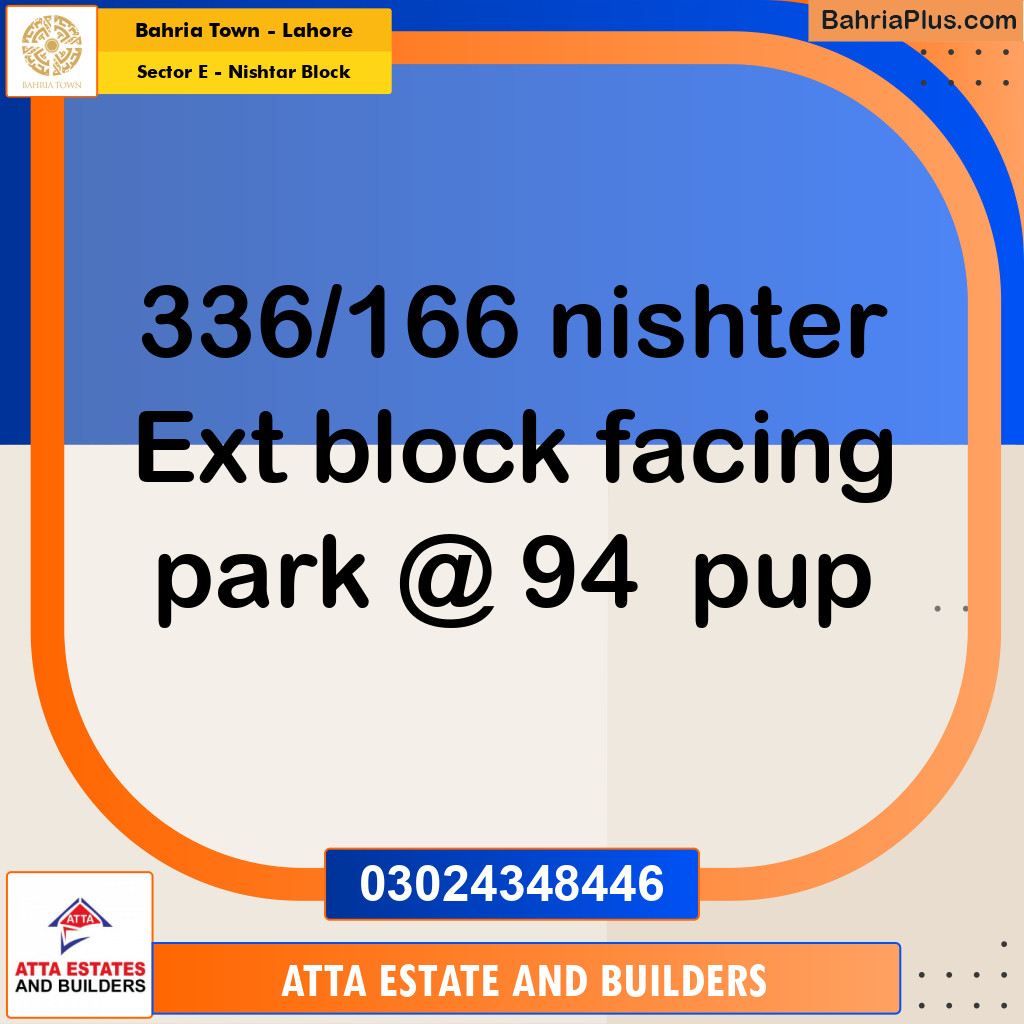 5 Marla Residential Plot for Sale in Sector E - Nishtar Block -  Bahria Town, Lahore - (BP-266262)