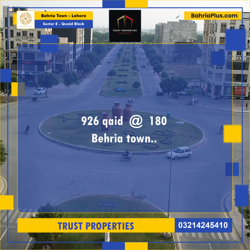 10 Marla Residential House for Sale in Sector E - Quaid Block -  Bahria Town, Lahore - (BP-266387)