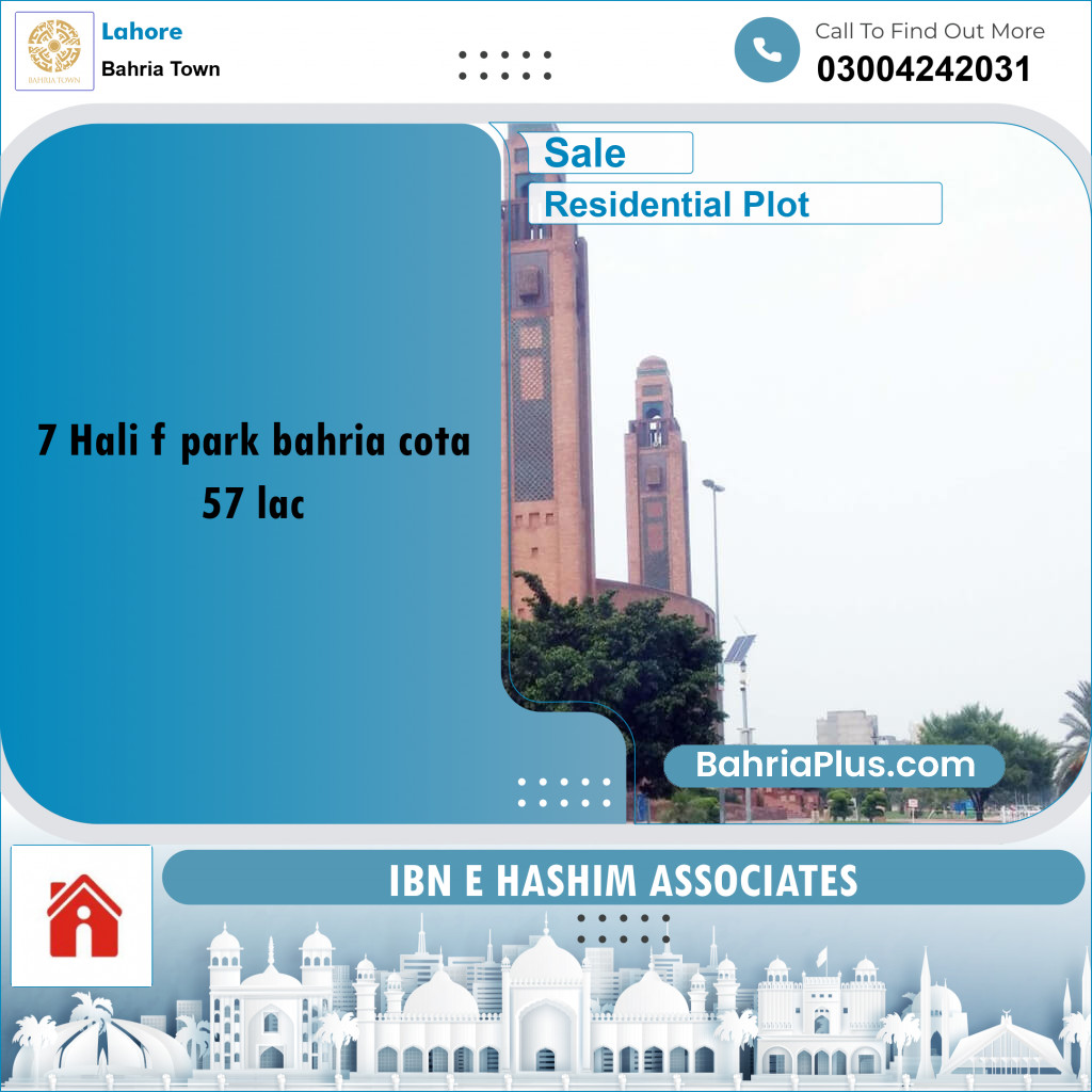 5 Marla Residential Plot for Sale in Bahria Town, Lahore - (BP-266494)