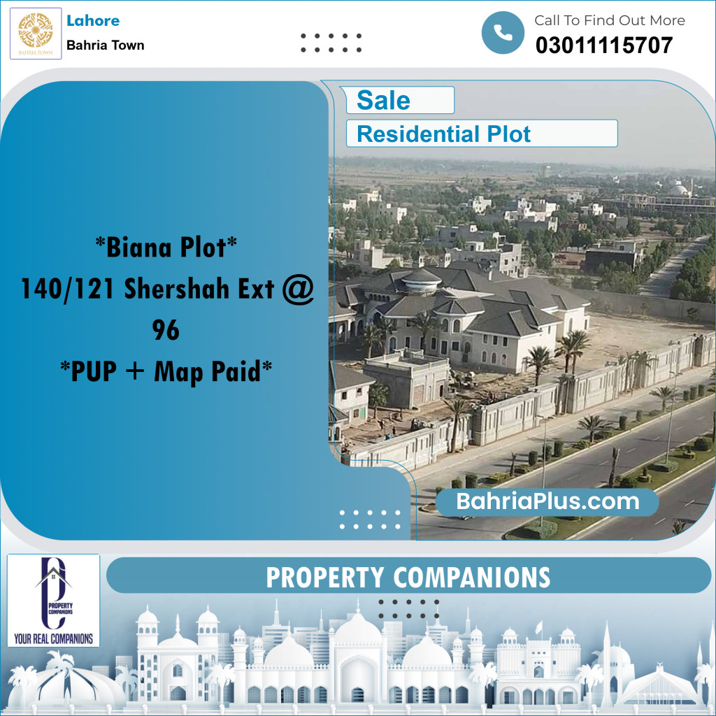 Residential Plot for Sale in Bahria Town, Lahore - (BP-266529)