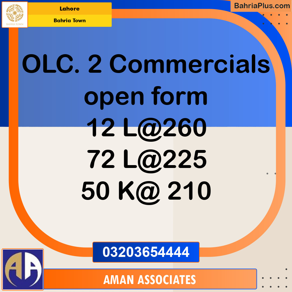 Residential Plot for Sale in Bahria Town, Lahore - (BP-266586)