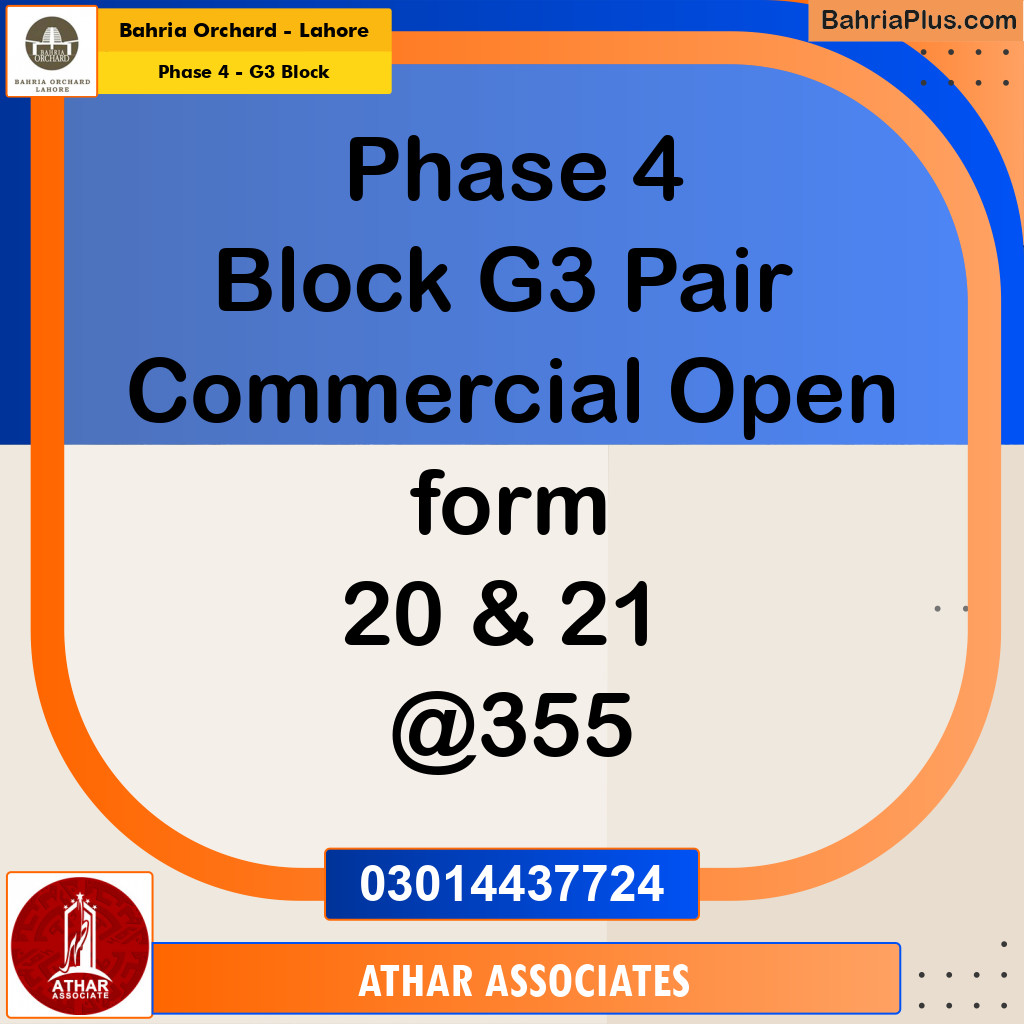5 Marla Residential Plot for Sale in Phase 4 - G3 Block -  Bahria Orchard, Lahore - (BP-266757)