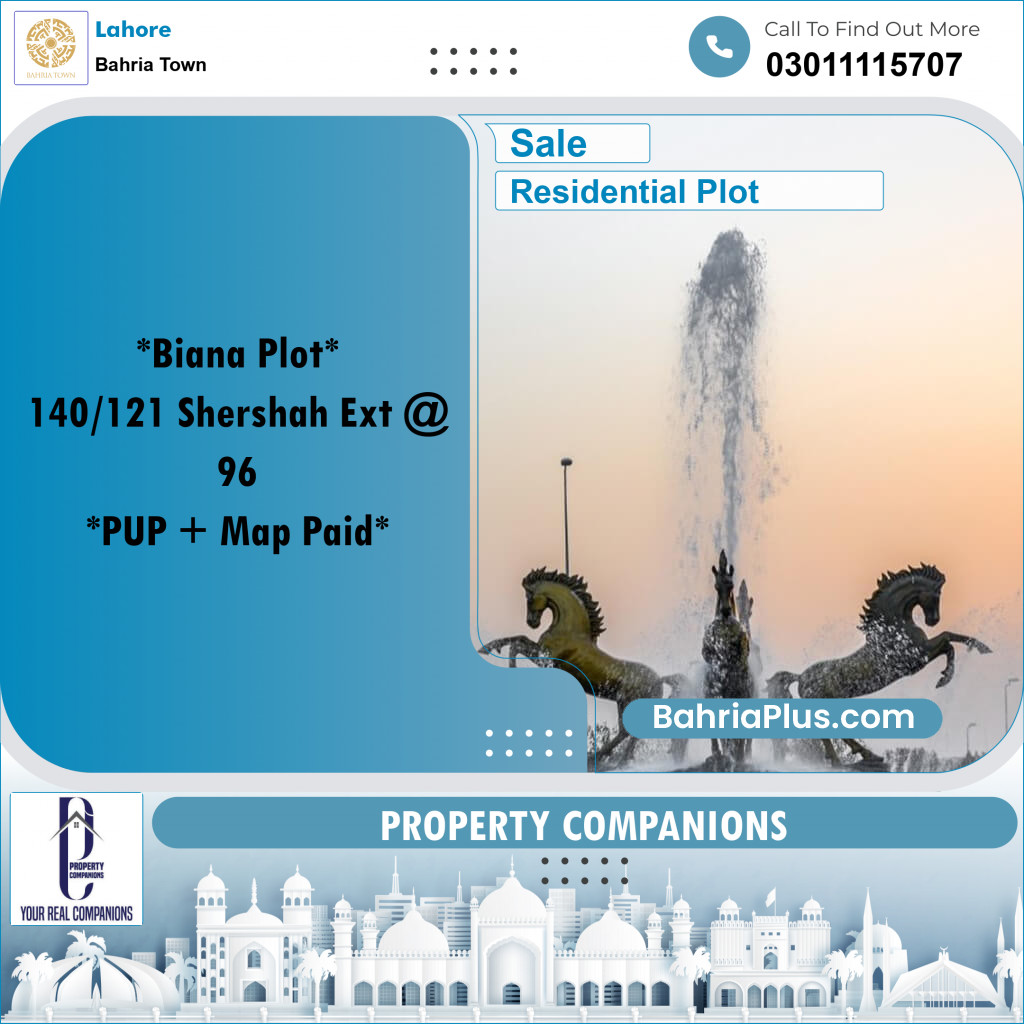 Residential Plot for Sale in Bahria Town, Lahore - (BP-266798)