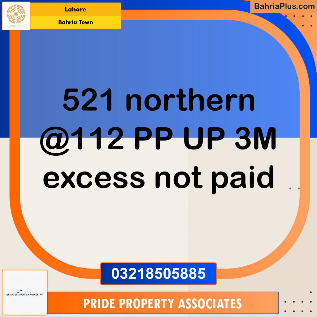 Residential Plot for Sale in Bahria Town, Lahore - (BP-266872)