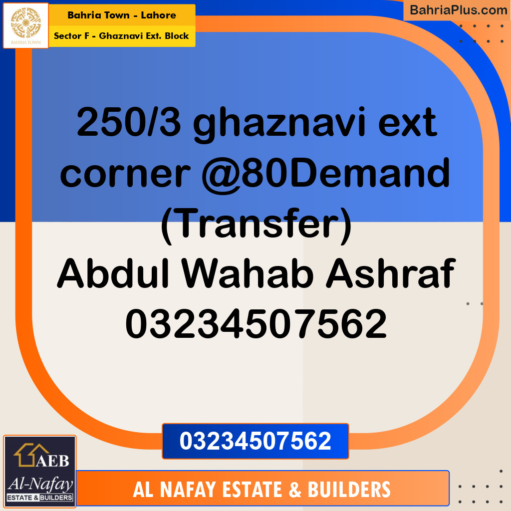 5 Marla Residential Plot for Sale in Sector F - Ghaznavi Ext. Block -  Bahria Town, Lahore - (BP-266943)