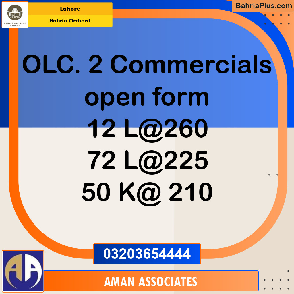 Residential Plot for Sale in Bahria Orchard, Lahore - (BP-267016)