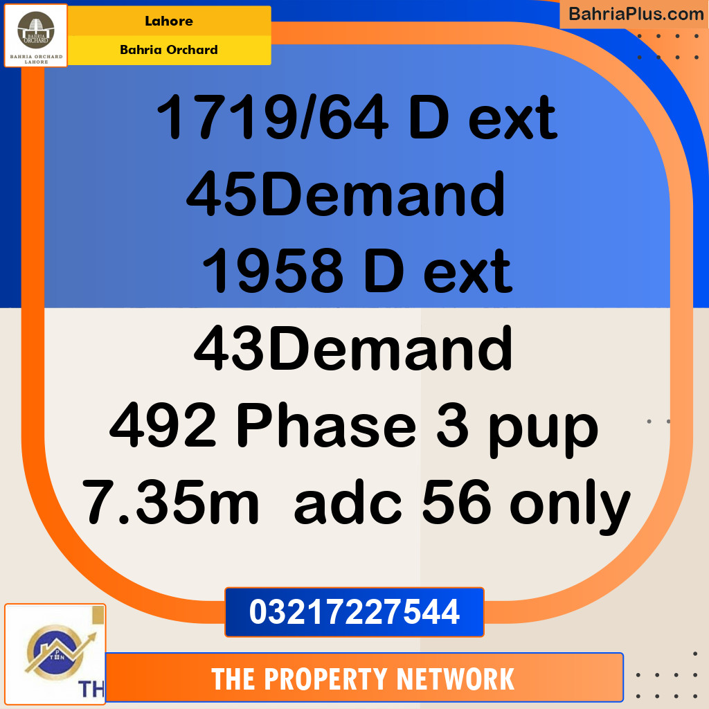 5 Marla Residential Plot for Sale in Bahria Orchard, Lahore - (BP-267065)