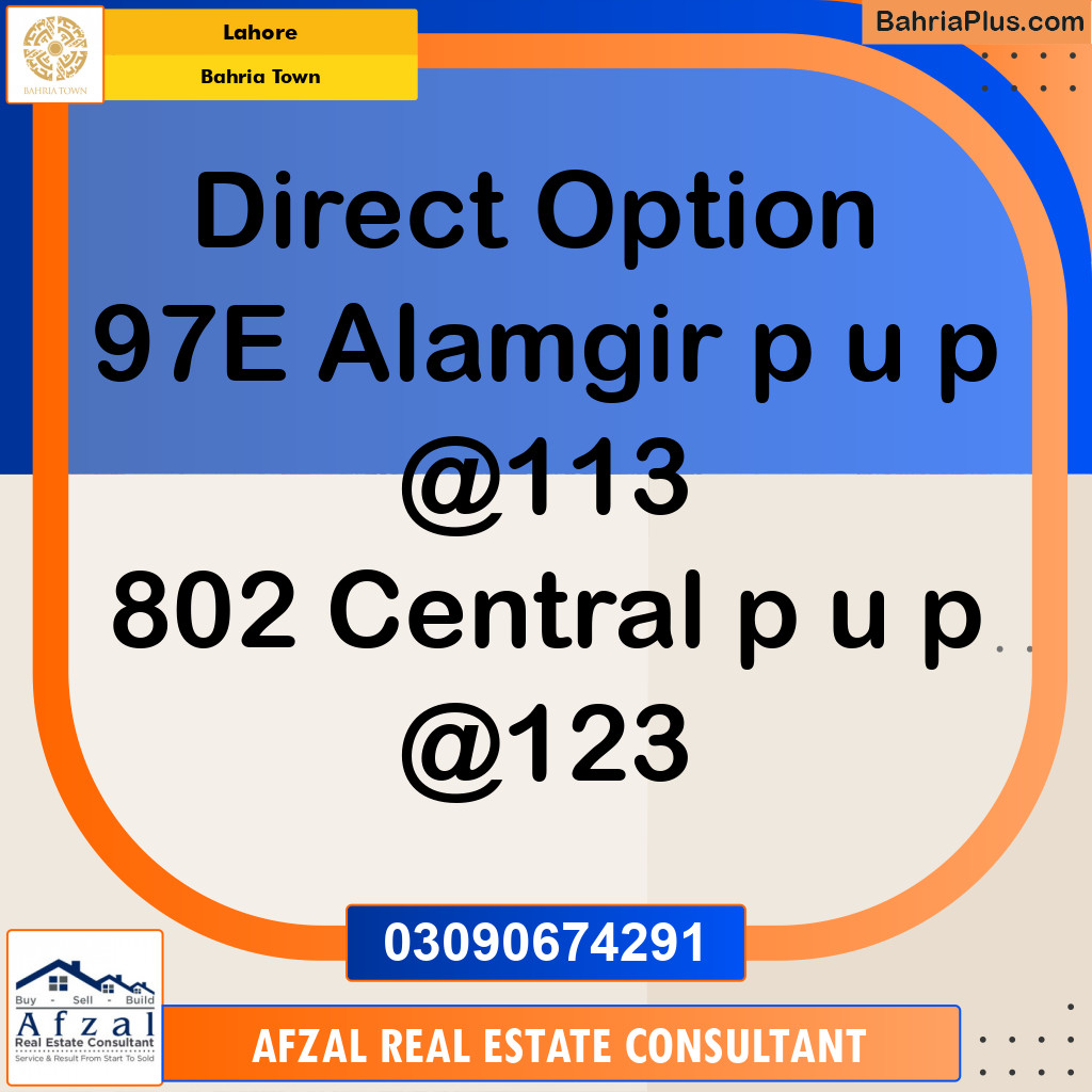 Residential Plot for Sale in Bahria Town, Lahore - (BP-267151)