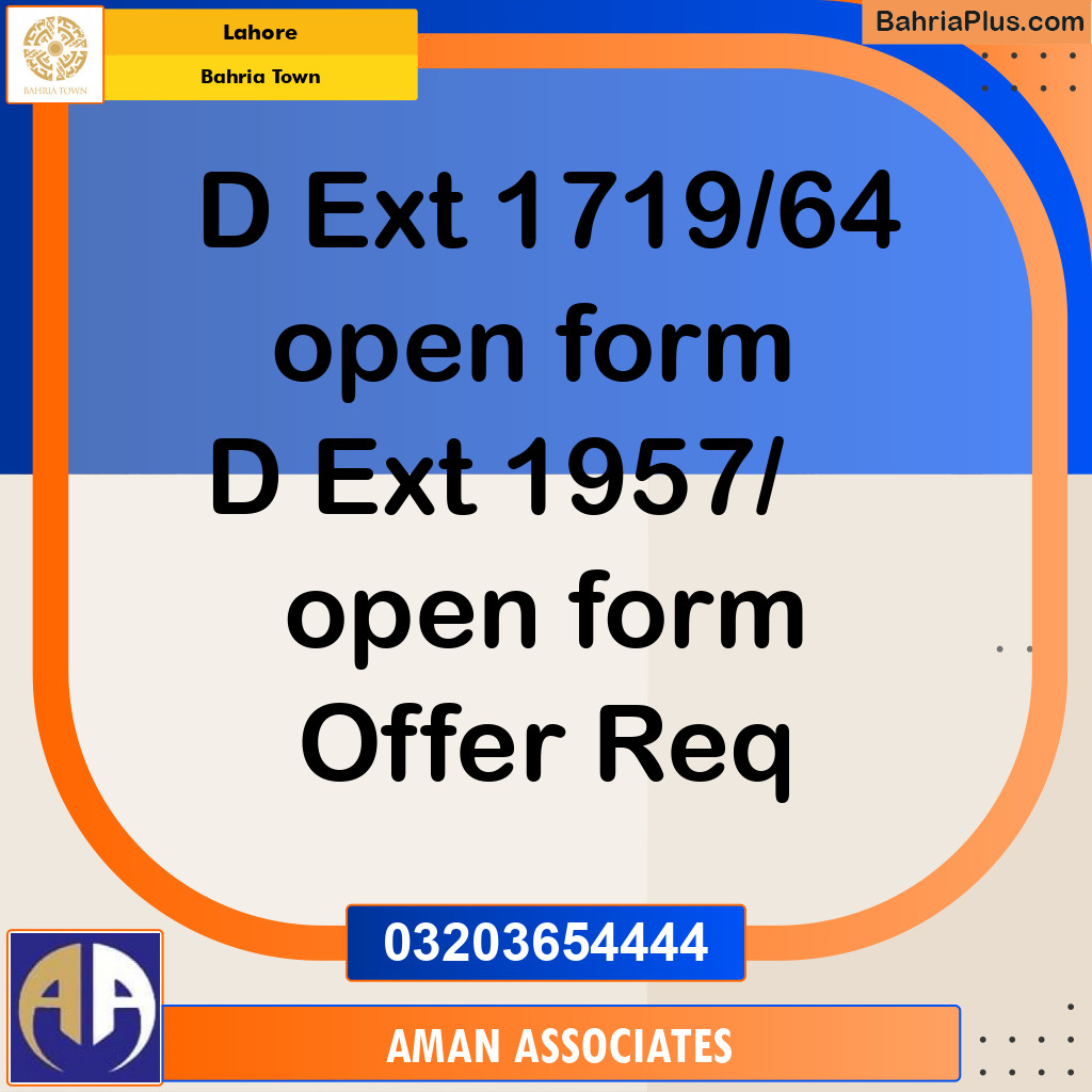 Residential Plot for Sale in Bahria Town, Lahore - (BP-267263)