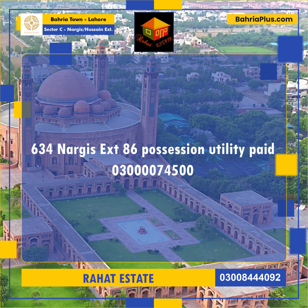 5 Marla Residential Plot for Sale in Sector C - Nargis/Hussain Ext. -  Bahria Town, Lahore - (BP-267476)
