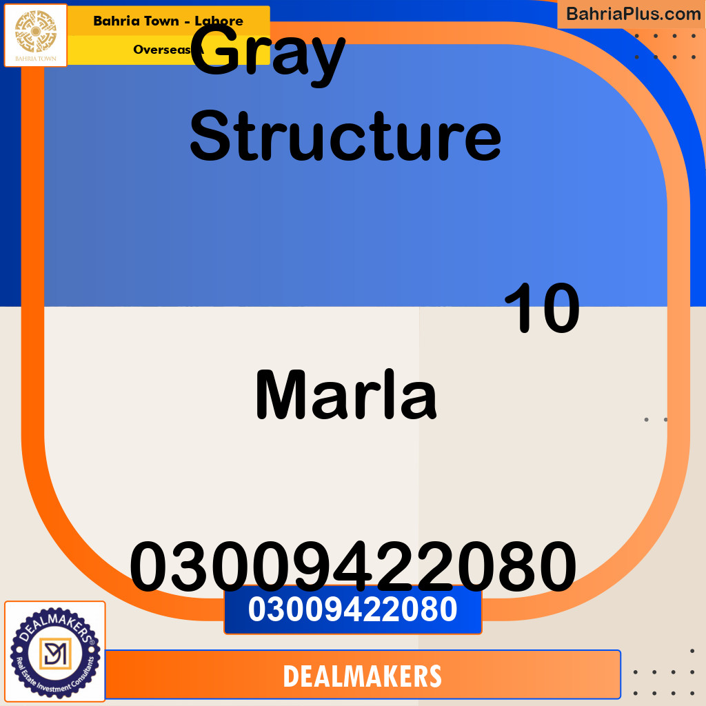 10 Marla Residential House for Sale in Overseas A -  Bahria Town, Lahore - (BP-267559)