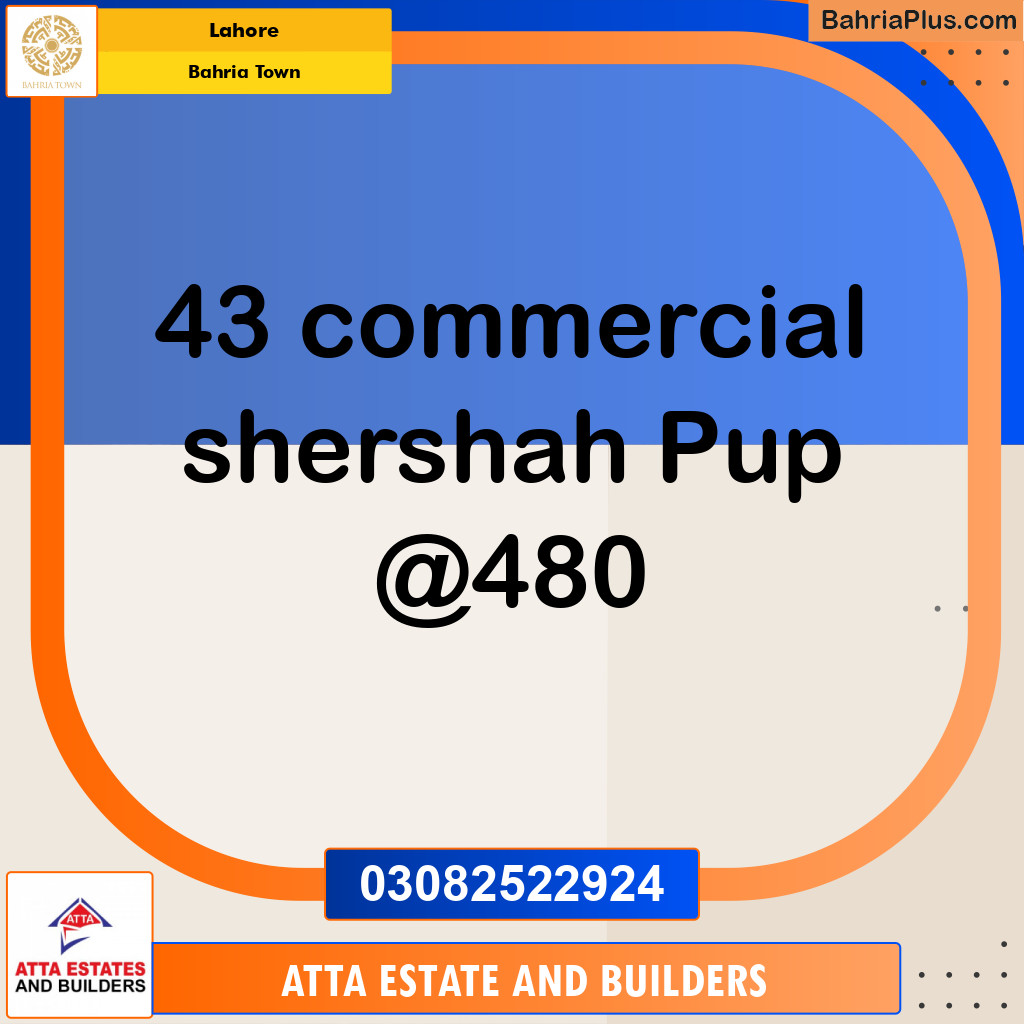 Commercial Plot for Sale in Bahria Town, Lahore - (BP-267671)