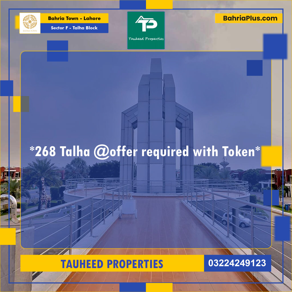 10 Marla Residential Plot for Sale in Sector F - Talha Block -  Bahria Town, Lahore - (BP-267822)