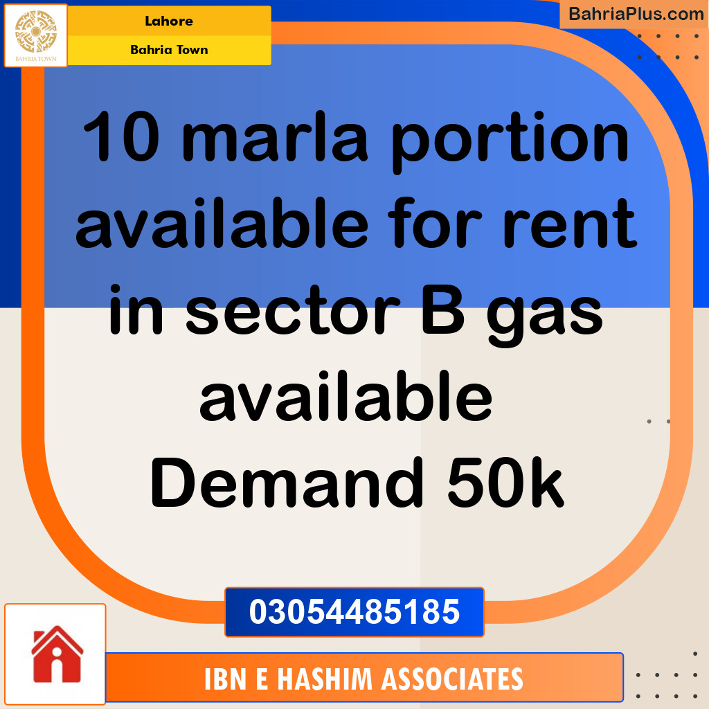 Residential House for Rent in Bahria Town, Lahore - (BP-268183)