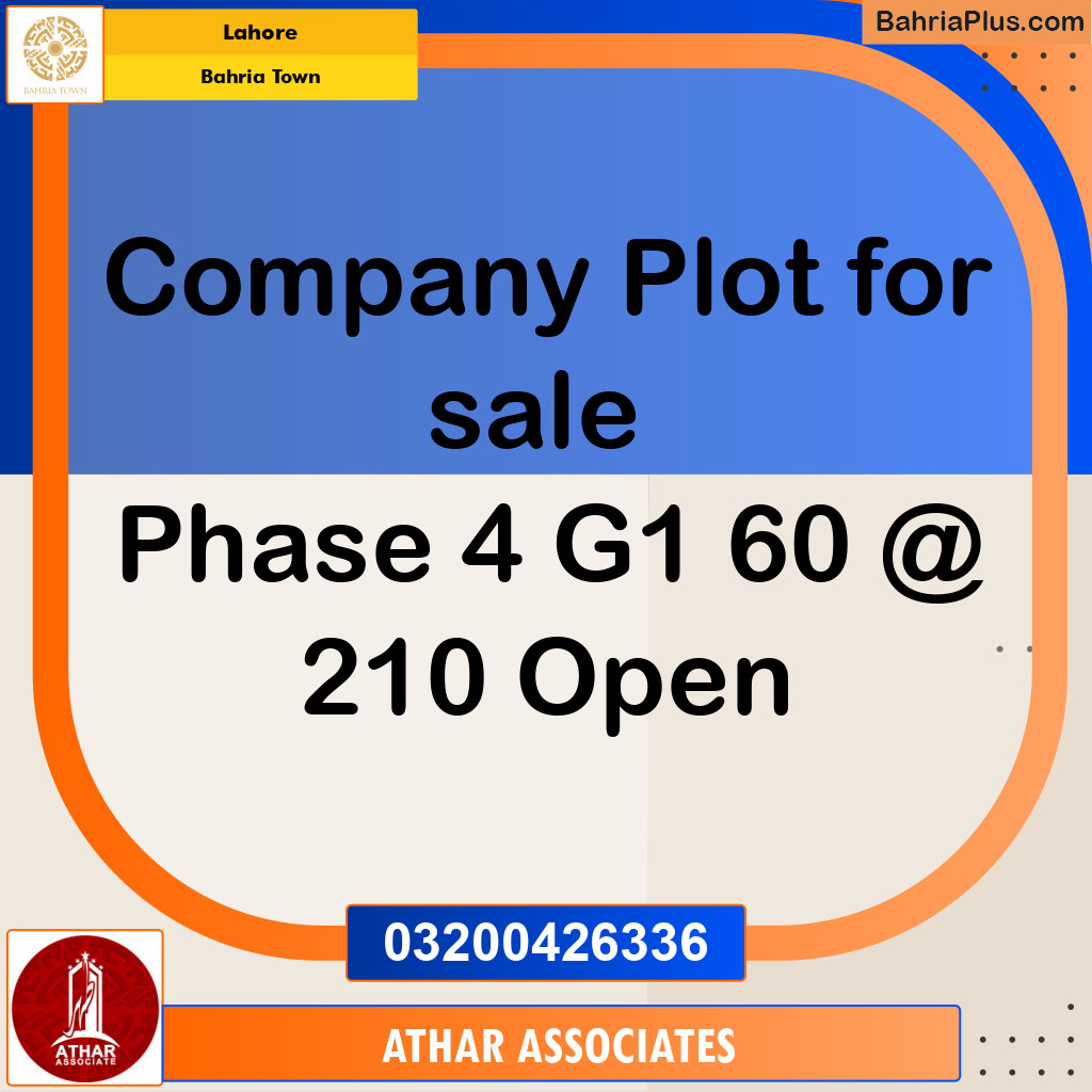 5 Marla Commercial Plot for Sale in Bahria Town, Lahore - (BP-268222)
