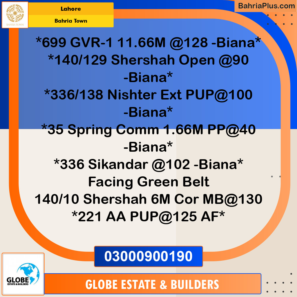 Residential Plot for Sale in Bahria Town, Lahore - (BP-268428)