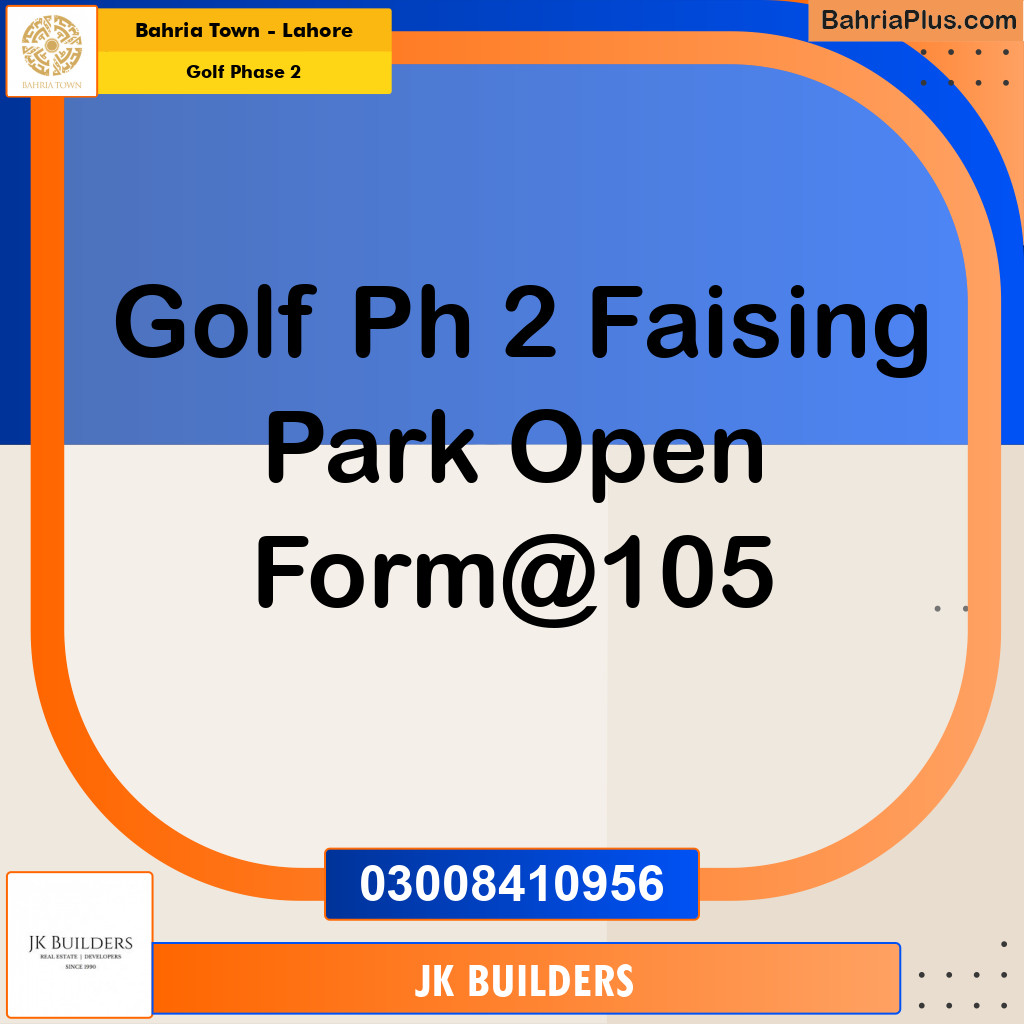 10 Marla Residential Plot for Sale in Golf Phase 2 -  Bahria Town, Lahore - (BP-269047)