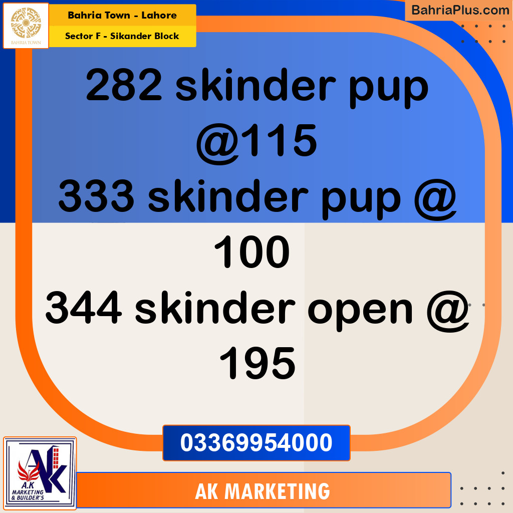 10 Marla Residential Plot for Sale in Sector F - Sikander Block -  Bahria Town, Lahore - (BP-269052)