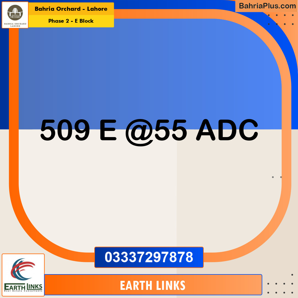 5 Marla Residential Plot for Sale in Phase 2 - E Block -  Bahria Orchard, Lahore - (BP-269055)