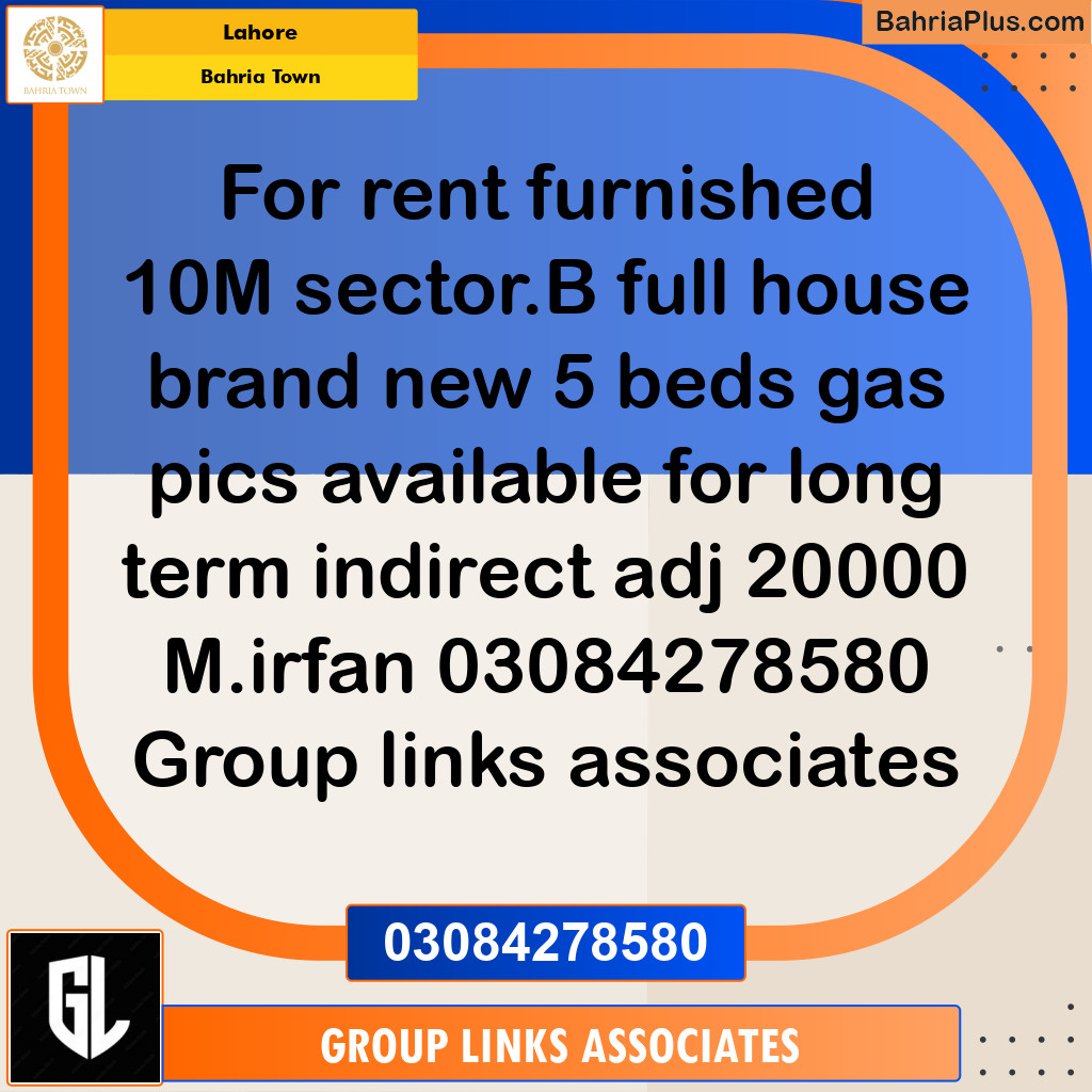Residential House for Rent in Bahria Town, Lahore - (BP-269232)