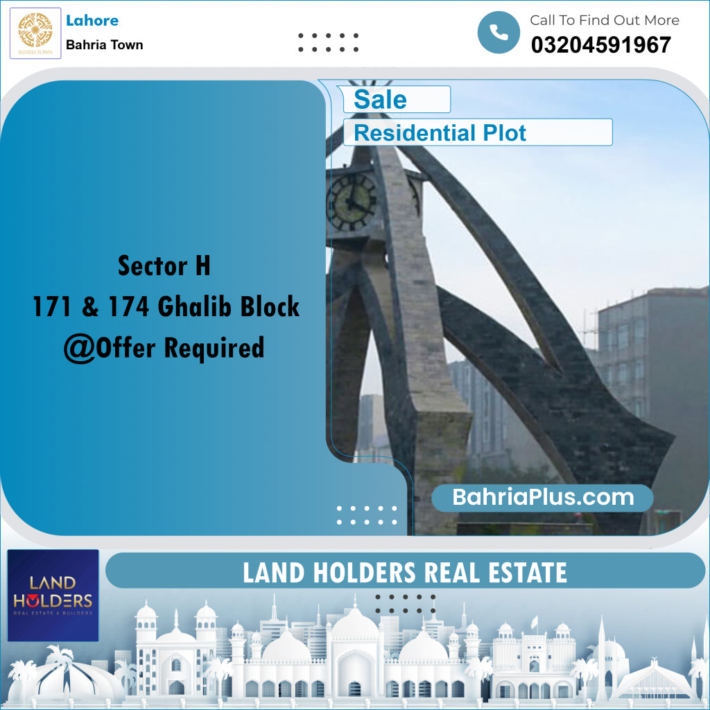 5 Marla Residential Plot for Sale in Bahria Town, Lahore - (BP-269407)