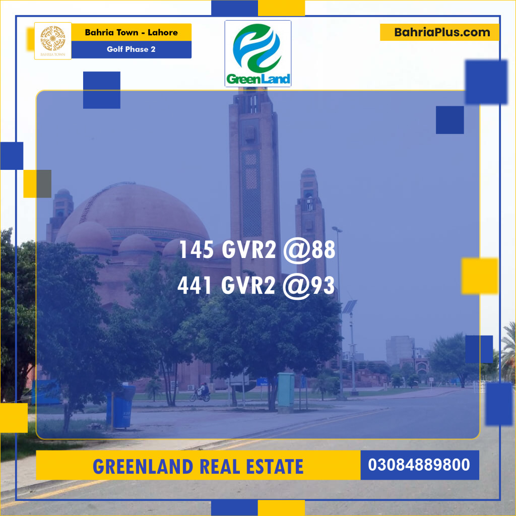 10 Marla Residential Plot for Sale in Golf Phase 2 -  Bahria Town, Lahore - (BP-269741)