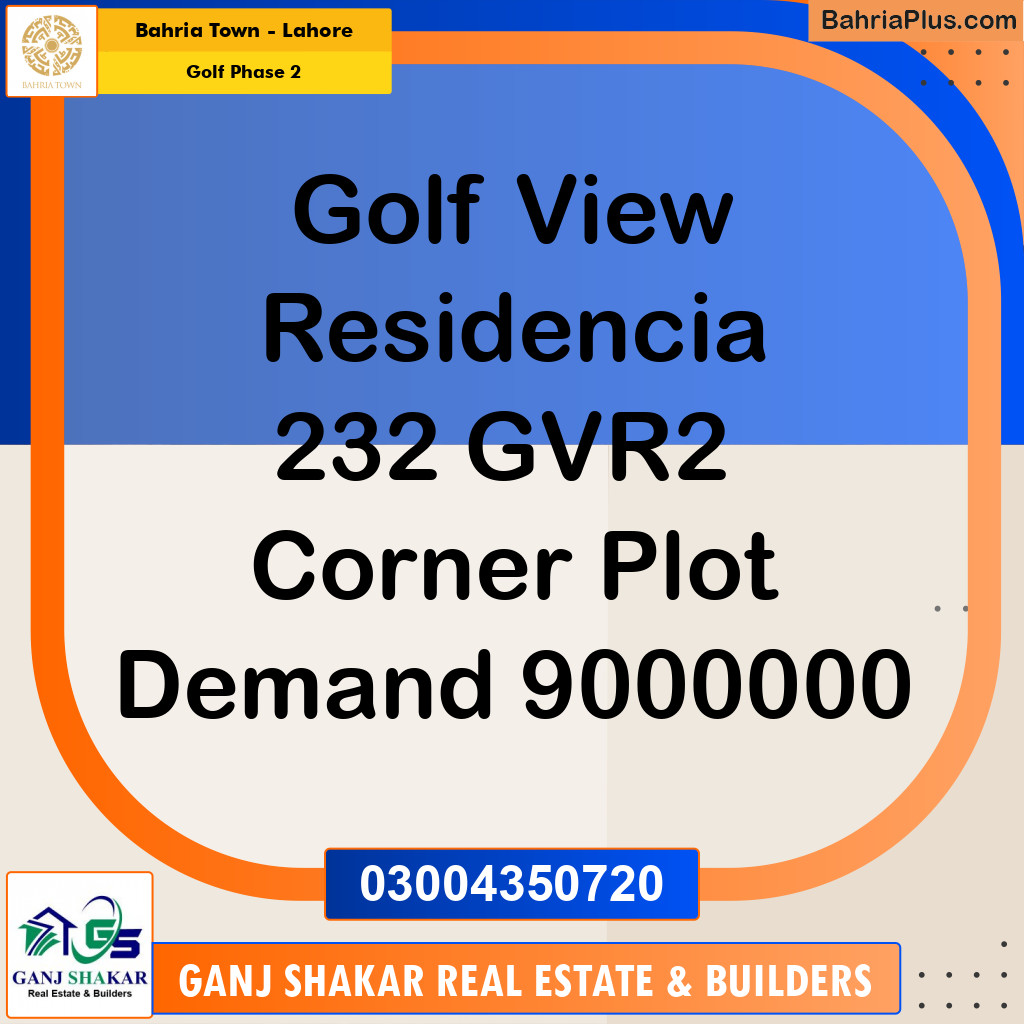 10 Marla Residential Plot for Sale in Golf Phase 2 -  Bahria Town, Lahore - (BP-269779)