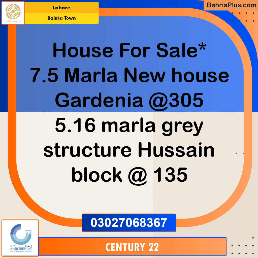 Residential House for Sale in Bahria Town, Lahore - (BP-269889)